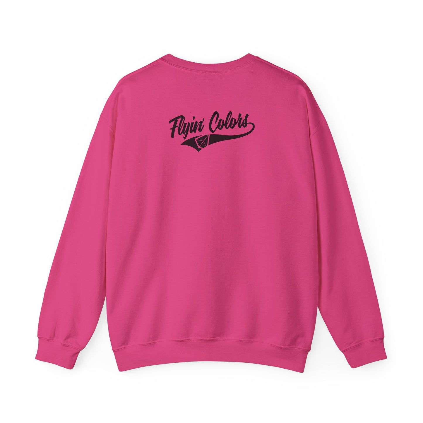 Flyin Colors Unisex Heavy Blend™ Crewneck Sweatshirt With Disc Golf Guitar Image