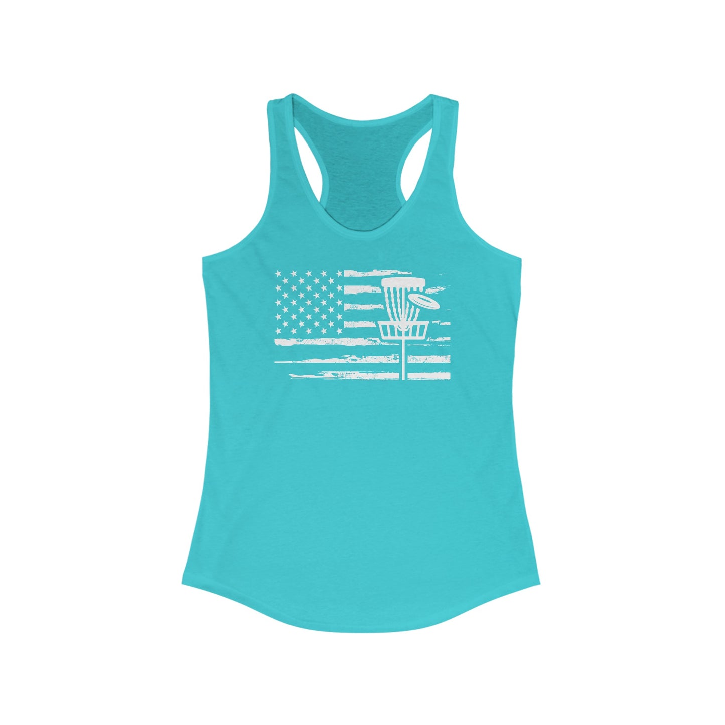 Women's Racerback Tank with Flag/Basket