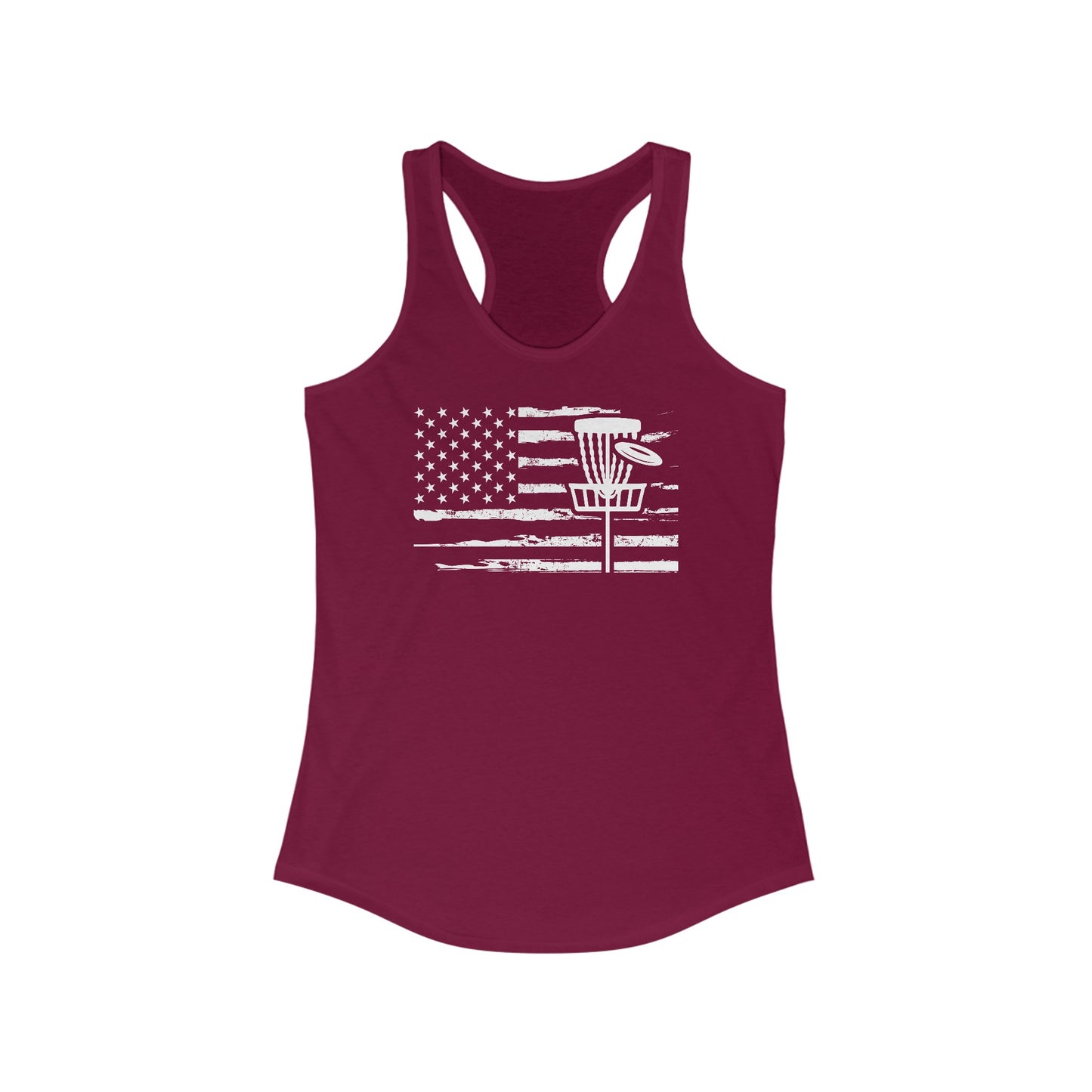 Women's Racerback Tank with Flag/Basket