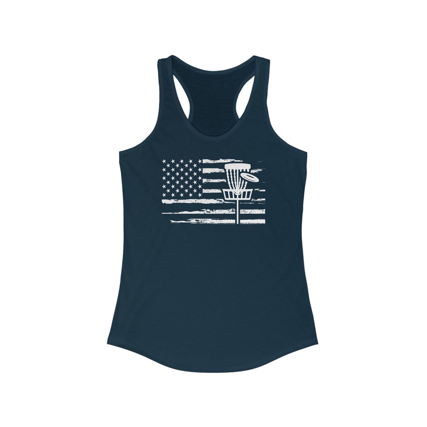 Women's Racerback Tank with Flag/Basket