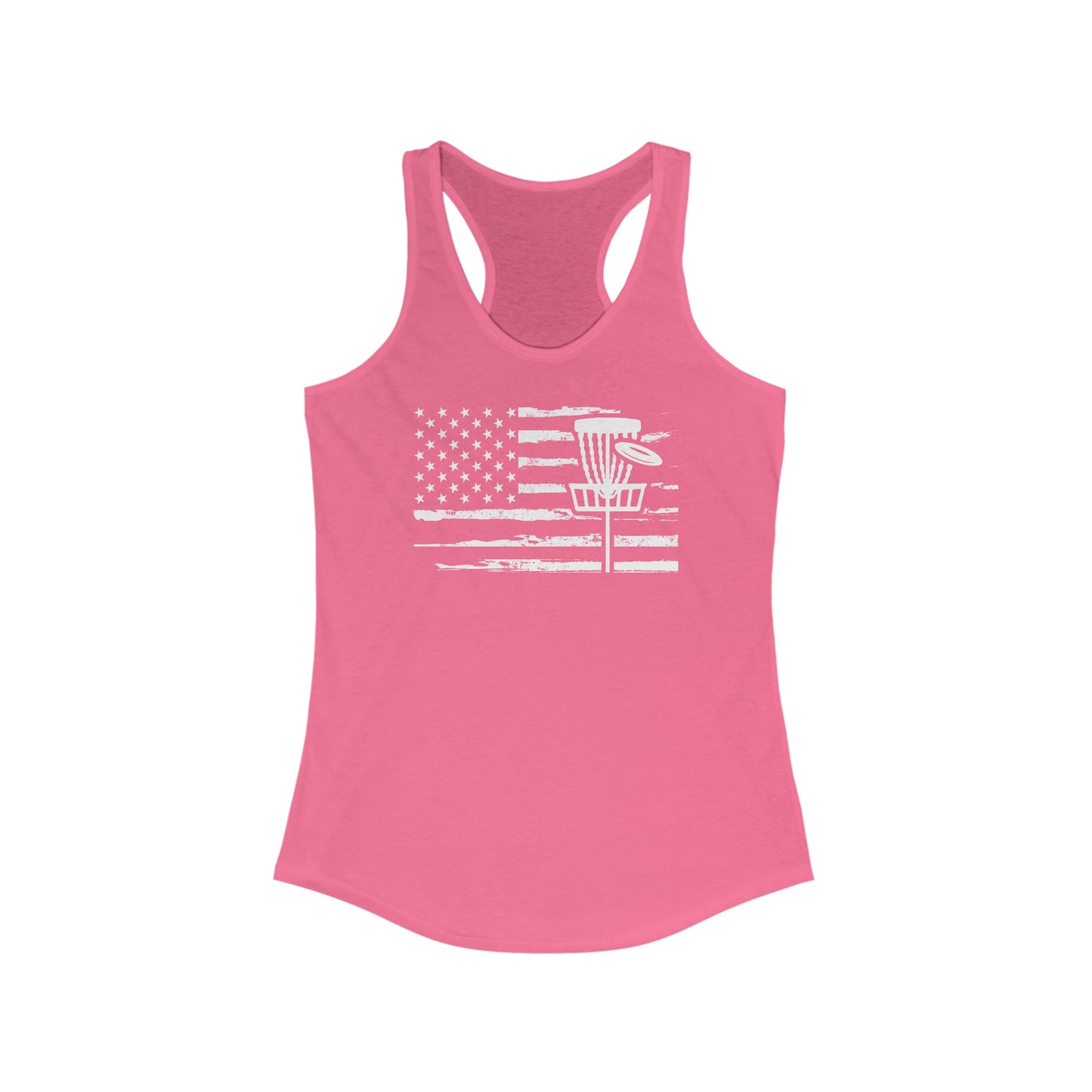 Women's Racerback Tank with Flag/Basket