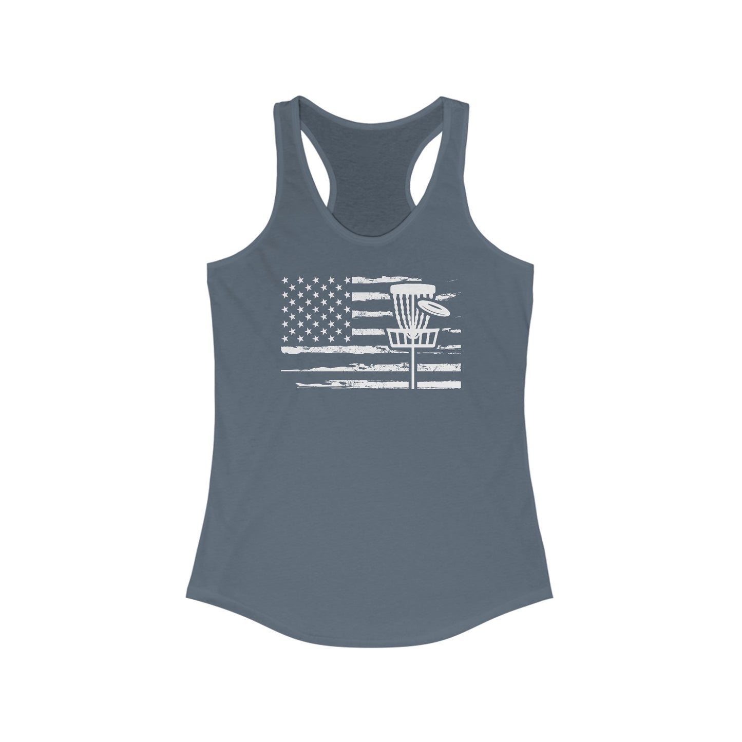 Women's Racerback Tank with Flag/Basket