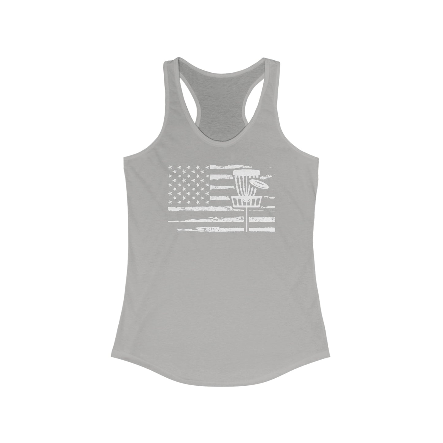 Women's Racerback Tank with Flag/Basket