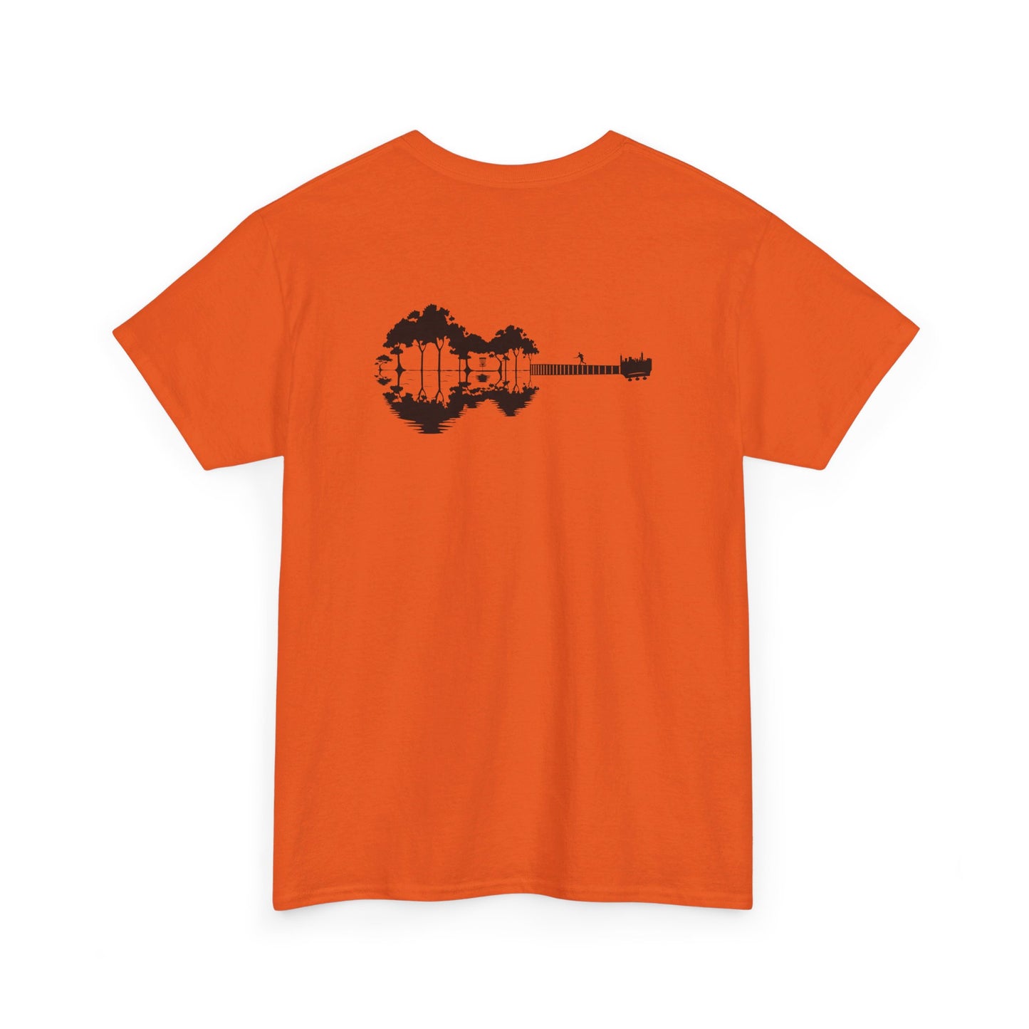 Flyin Colors Unisex Heavy Cotton Tee with Disc Golf Guitar