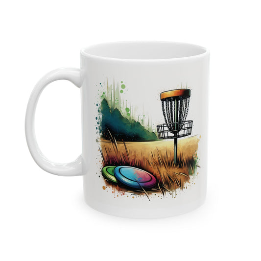 Flyin Colors Ceramic Mug, (11oz) Basket Logo