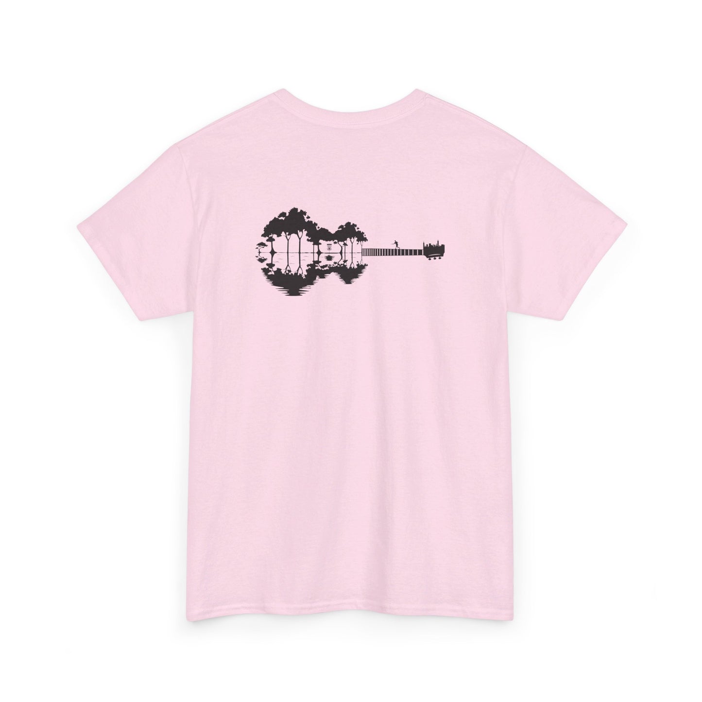 Flyin Colors Unisex Heavy Cotton Tee with Disc Golf Guitar