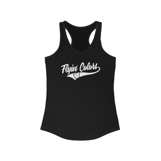 Women's Racerback Tank with Flyin Colors logo