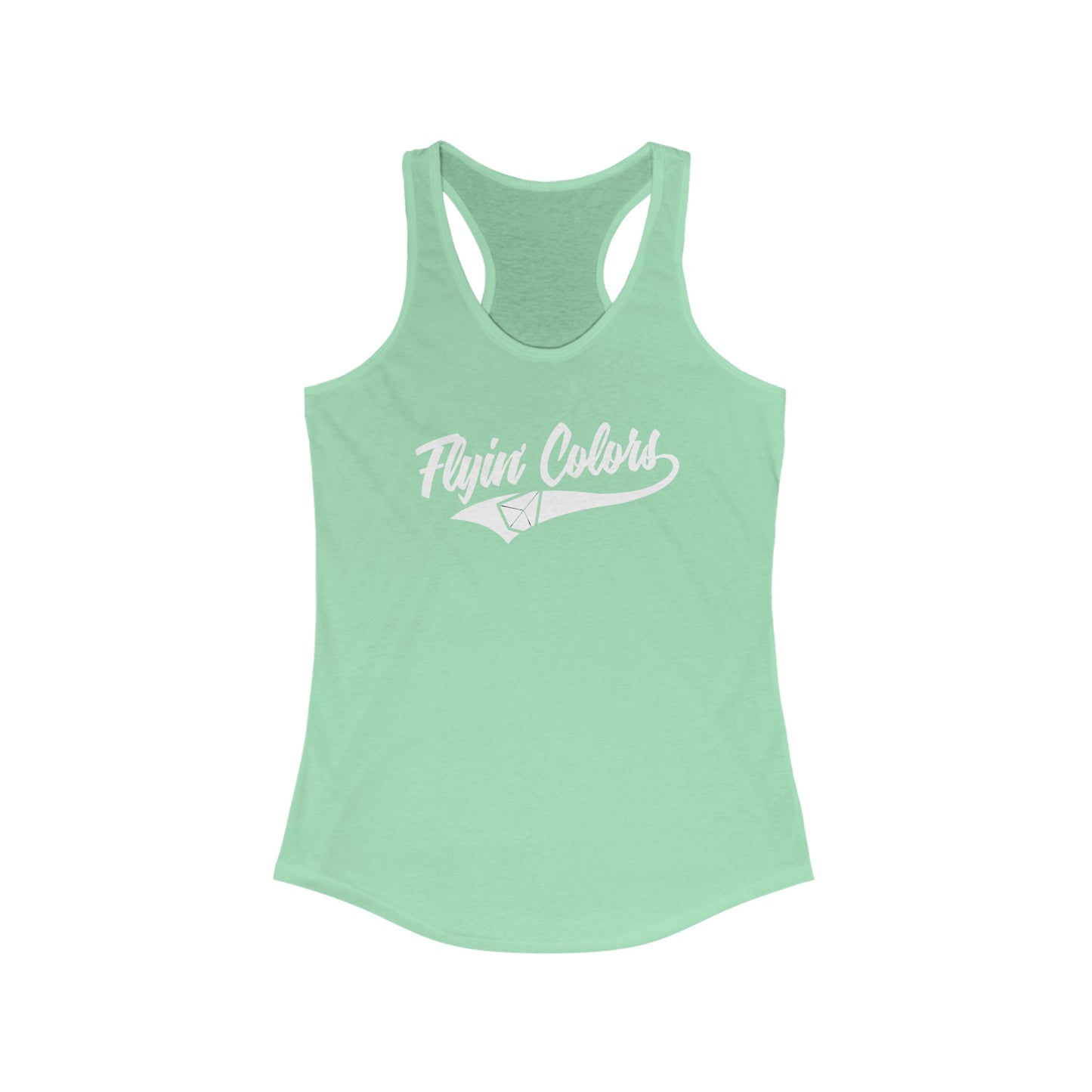 Women's Racerback Tank with Flyin Colors logo