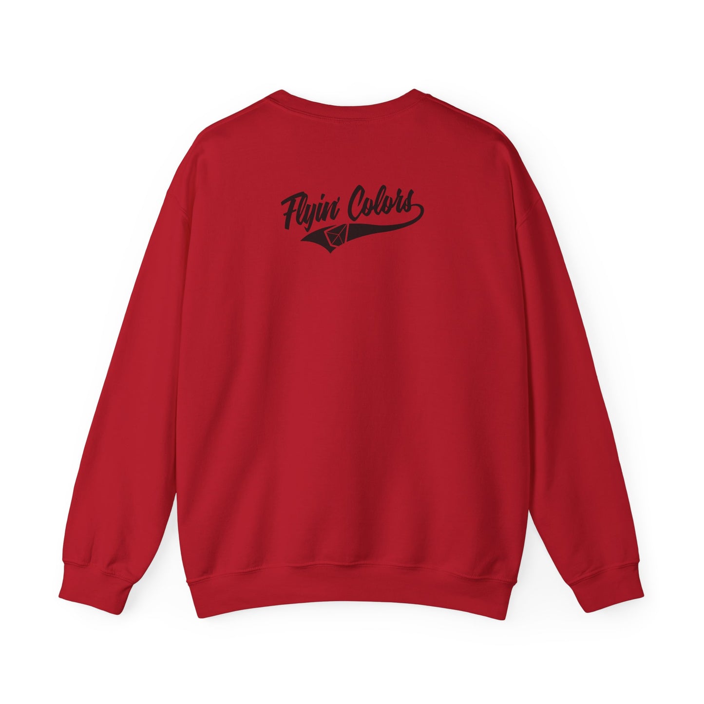 Flyin Colors Unisex Heavy Blend™ Crewneck Sweatshirt With Disc Golf Guitar Image